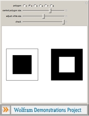 "Irradiation Illusion" from the Wolfram Demonstrations Project