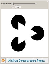 "Kanizsa Polygon Illusion" from the Wolfram Demonstrations Project