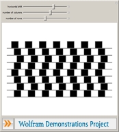 "Parallel Lines Optical Illusion" from the Wolfram Demonstrations Project